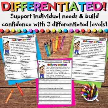 Community Helpers Reading Comprehension Passages - Set 2: for Social Studies, image 3