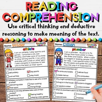 Community Helpers Reading Comprehension Passages - Set 2: for Social Studies, image 4