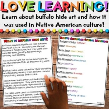Native American Heritage Writing Craft Activities | Buffalo Hide Art Projects, image 2
