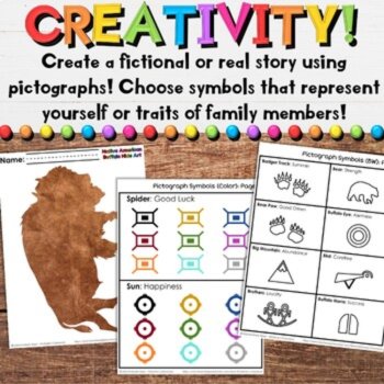 Native American Heritage Writing Craft Activities | Buffalo Hide Art Projects, image 3