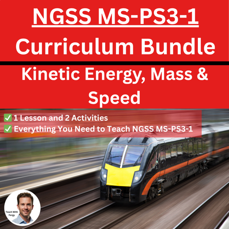 MS-PS3-1 Kinetic Energy, Mass & Speed BUNDLE | Energy of Motion