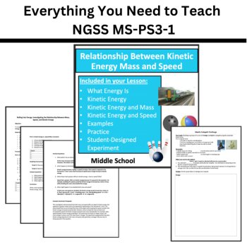 MS-PS3-1 Kinetic Energy, Mass & Speed BUNDLE | Energy of Motion, image 3