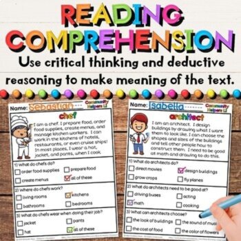 Community Helpers Reading Comprehension Passages - Set 1 - for Social Studies, image 4