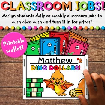 Dino Dollars - Printable Dinosaur Money & Coins for a Classroom Economy, image 3