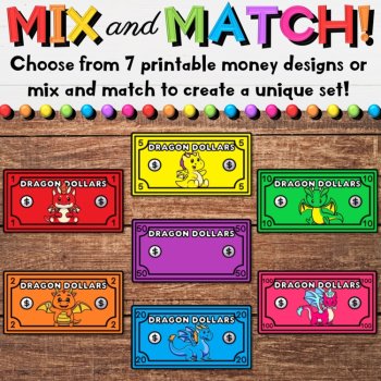 Dragon Dollars - Printable Money & Coins for Creating a Classroom Economy, image 4