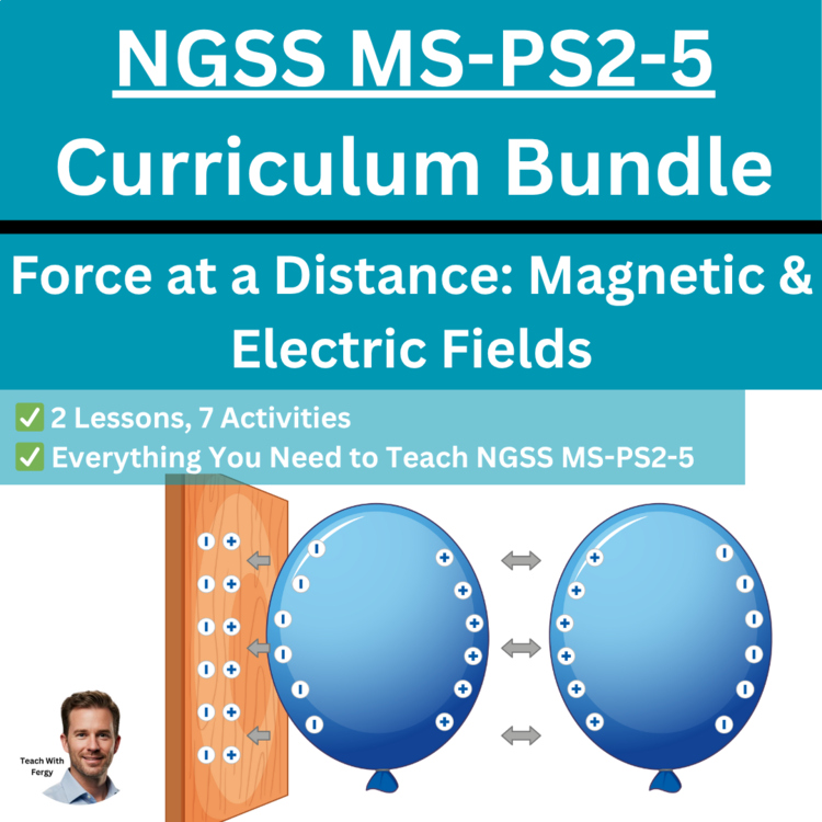MS-PS2-5 Force at a Distance: Magnetic & Electric Fields BUNDLE | Electrostatics