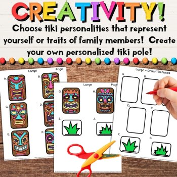 Hawaiian Tiki Pole Craft Activity for Asian American & Pacific Islander Heritage, image 3