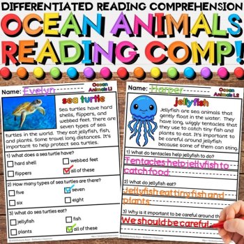 Reading Comprehension Passages Growing Bundle with Differentiated Activities, image 2