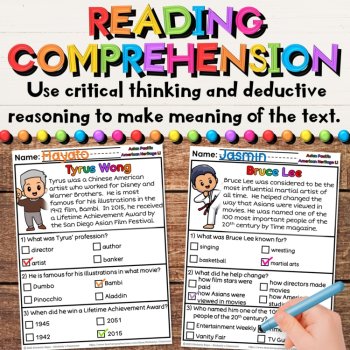 Asian American & Pacific Islander Heritage Reading Comprehension Passages Set 1, image 4