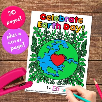 Earth Day & Recycling Coloring Sheets - Activity Pages for Literacy & Science, image 2