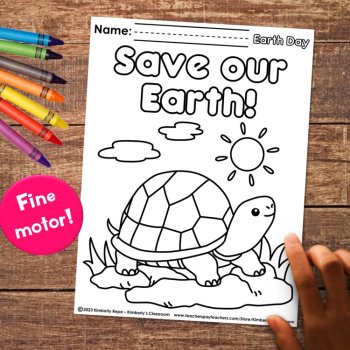 Earth Day & Recycling Coloring Sheets - Activity Pages for Literacy & Science, image 4