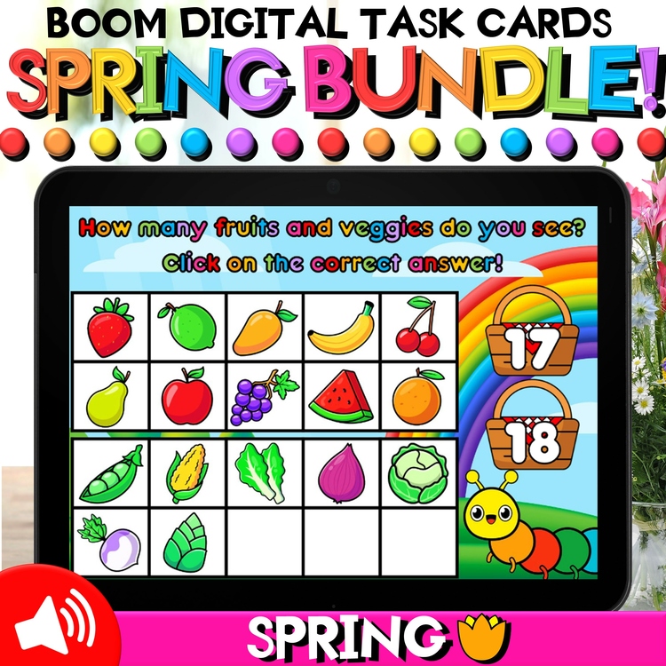Spring Boom Cards™ Bundle for Pre-K, Kindergarten, 1st Grade, & 2nd Grade
