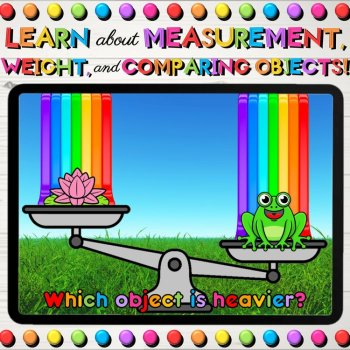 Measurement: Heavier Objects - Spring Math Boom Cards™ for Comparing Weights, image 3