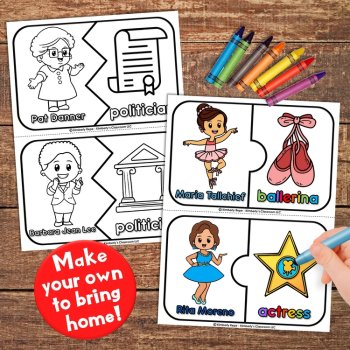 FREE Women's History Puzzle Activities with Important Facts About Each Figure, image 4