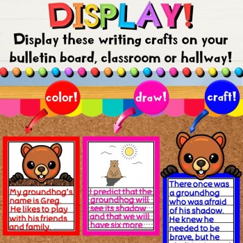 Groundhog Day Writing Crafts with Prompts, Questions, Crafts, & Writing Sheets, image 2