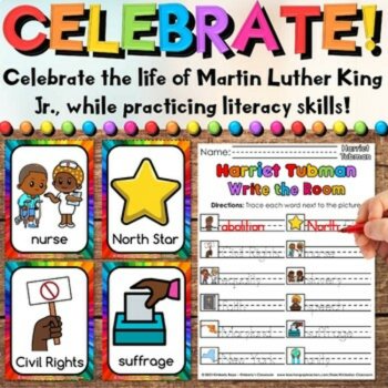 Harriet Tubman Write the Room Vocabulary Activities for Black History Month, image 2