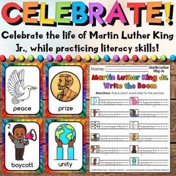 Martin Luther King Jr. Write the Room Vocabulary Activities for Black History, image 2