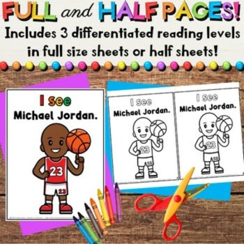 Black History Figures Early Readers, Reading Comprehension & Coloring Activities, image 3