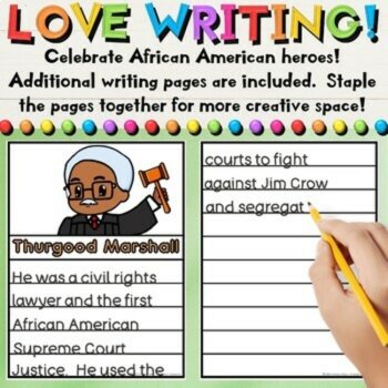 Black History Leaders Writing Crafts with Prompts & Biography Sheets - Set 1, image 4