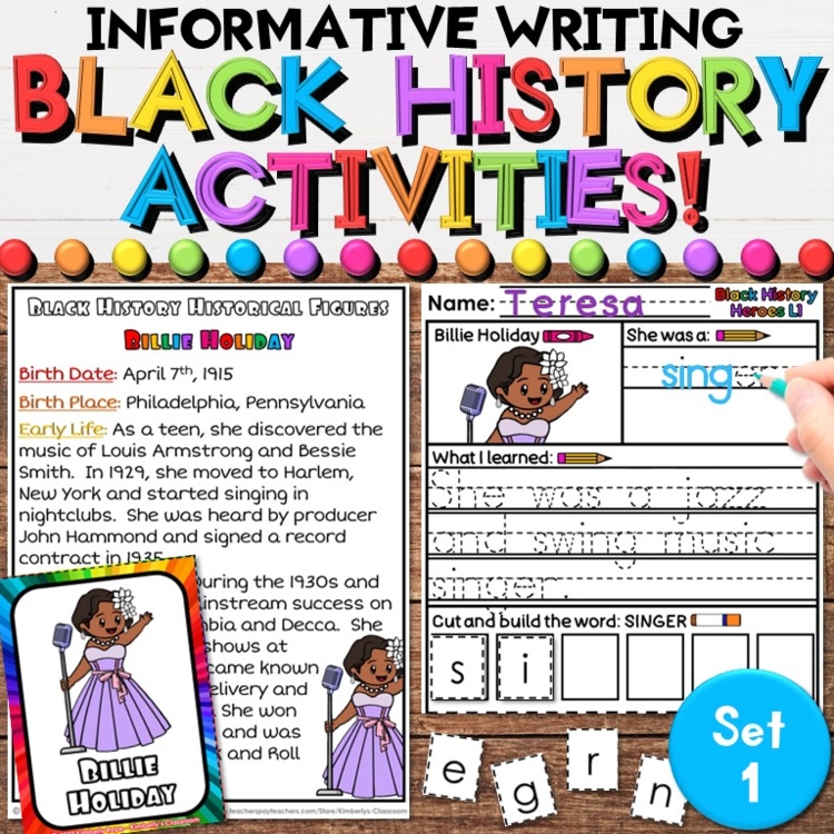 Black History Worksheets - Teaching Materials & Informative Writing Activities 1