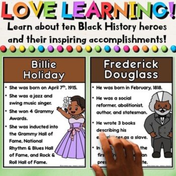 Black History Month Leaders Social Studies Posters with Facts & Quotes - Set 1, image 2