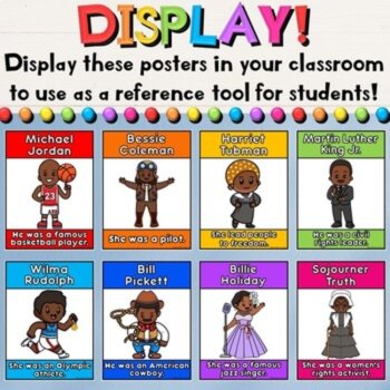 Black History Month Leaders Social Studies Posters with Facts & Quotes - Set 1, image 3