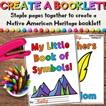 Native American Coloring Pages & Writing Activities about Nature Symbols, image 4