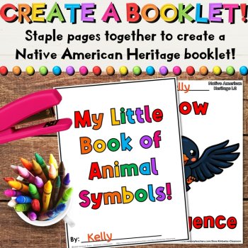 Native American Coloring Pages & Writing Activities about Animal Symbols, image 4