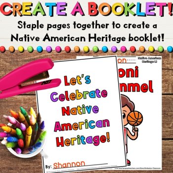 Native American Coloring Pages & Writing Activities about Historical Figures, image 4