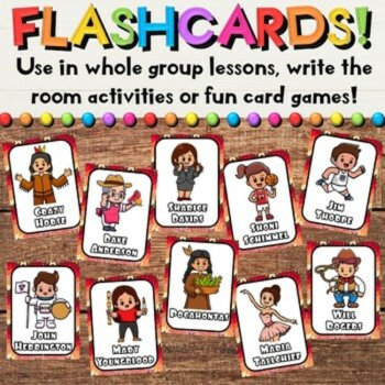Native American Historical Figures Worksheets Bio Sheets, & Flashcard Activities, image 4