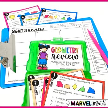 3rd Grade Geometry STAAR Review: 2D and 3D Shapes TEKS 3.6A 3.6B 3.6E, image 2