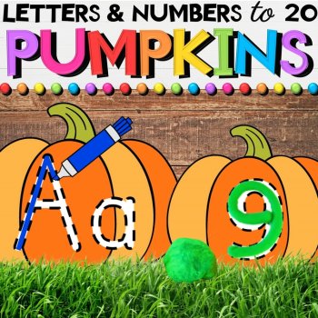 Pumpkin Activities Bundle for October with Fall Math, Literacy Games & Crafts, image 3