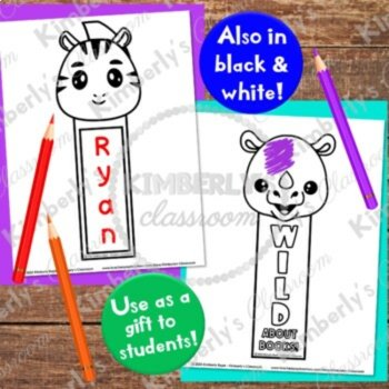 Safari Bookmarks for African Animal End of Year & Back to School Student Gifts, image 4