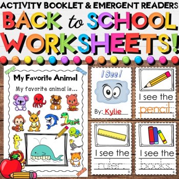 Back to School Activities Growing Bundle - Worksheets, Movement, Task Cards, image 4