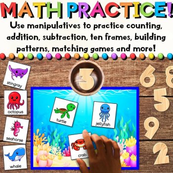 Sea Animals Movement Cards for Summer Brain Breaks with Ocean Vocabulary, image 4