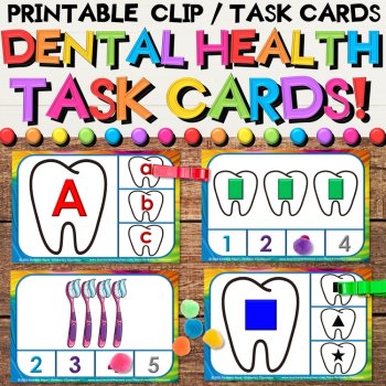 Task & Clip Card Growing Bundle - Beginning Sounds, Reading, Counting, Addition, image 4