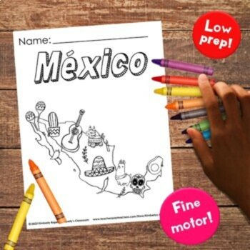 Cinco de Mayo Coloring Pages - English & Spanish Vocabulary Activities, image 3