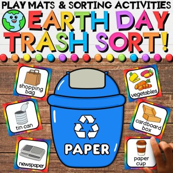 Earth Day & Recycling Growing Bundle - Crafts, Worksheets, & Writing Activities, image 2
