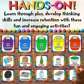 Earth Day Centers Activities for Sorting Trash, Garbage, Waste & Recycling, image 3