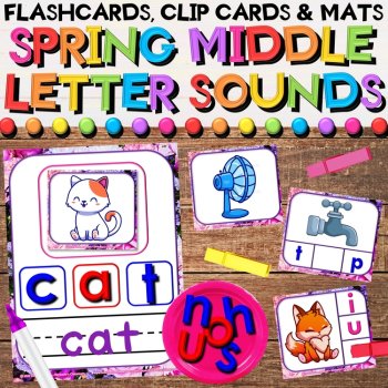 CVC Beginning, Middle, Ending Letter Sounds Year Long Activities Bundle, image 3