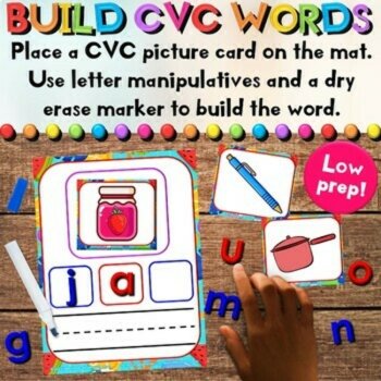 Summer CVC Ending Letter Sounds Phonics Center - Task Cards & Writing Activities, image 2