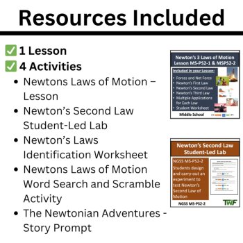MS-PS2-2 Forces and Motion: Newton’s First and Second Laws BUNDLE | Mass, image 2