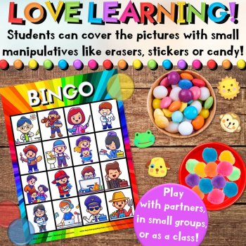 Community Helper Bingo Games - Calling Cards with Job Titles & Descriptions, image 2