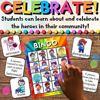 Community Helper Bingo Games - Calling Cards with Job Titles & Descriptions, image 3