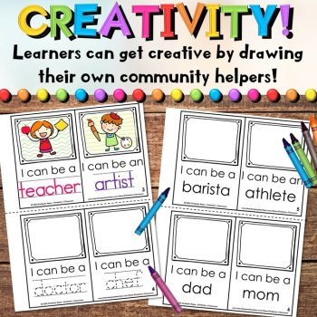Community Helpers Emergent Mini Readers for Job Counseling & Career Education, image 4