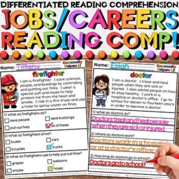 Community Helpers Bundle for Elementary Job Education Career Counseling, image 4