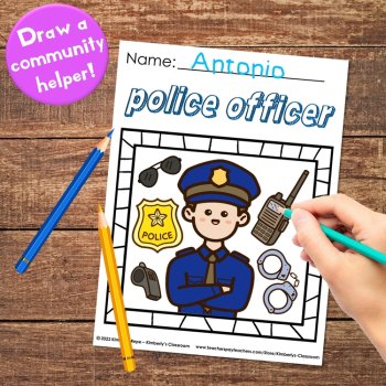 Community Helpers Coloring Sheets with Equipment Vocabulary for Job Education, image 4