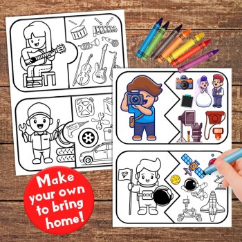 Community Helpers & Equipment Puzzle Activities for Job & Career Exploration, image 4