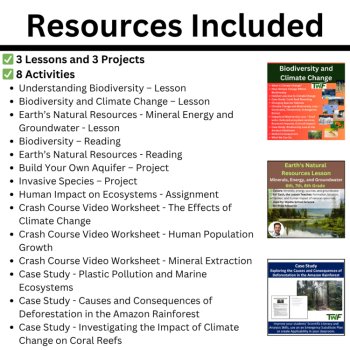 MS-ESS3-4 Environmental Impacts of Human Population and Resource Use BUNDLE, image 2