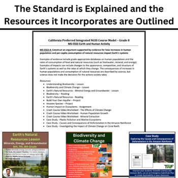 MS-ESS3-4 Environmental Impacts of Human Population and Resource Use BUNDLE, image 4